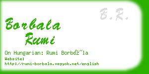 borbala rumi business card